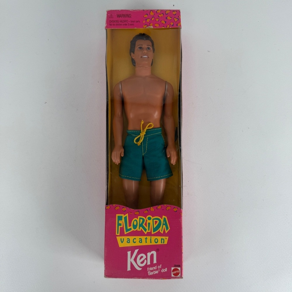New Vintage Florida Vacation Ken Doll Friend of Barbie 20496 Mattel 1998‎